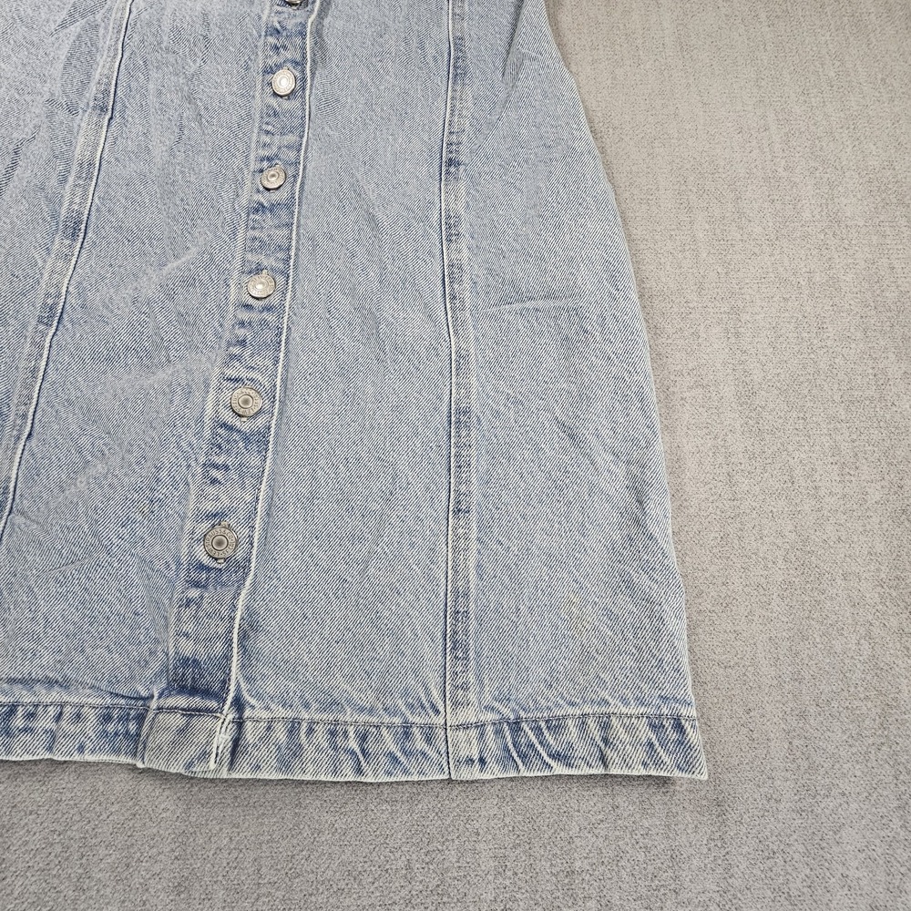 Levi's Womens‎ Light Blue Denim Dress Button Down Pockets Sleeveless Size Small - Picture 8 of 16